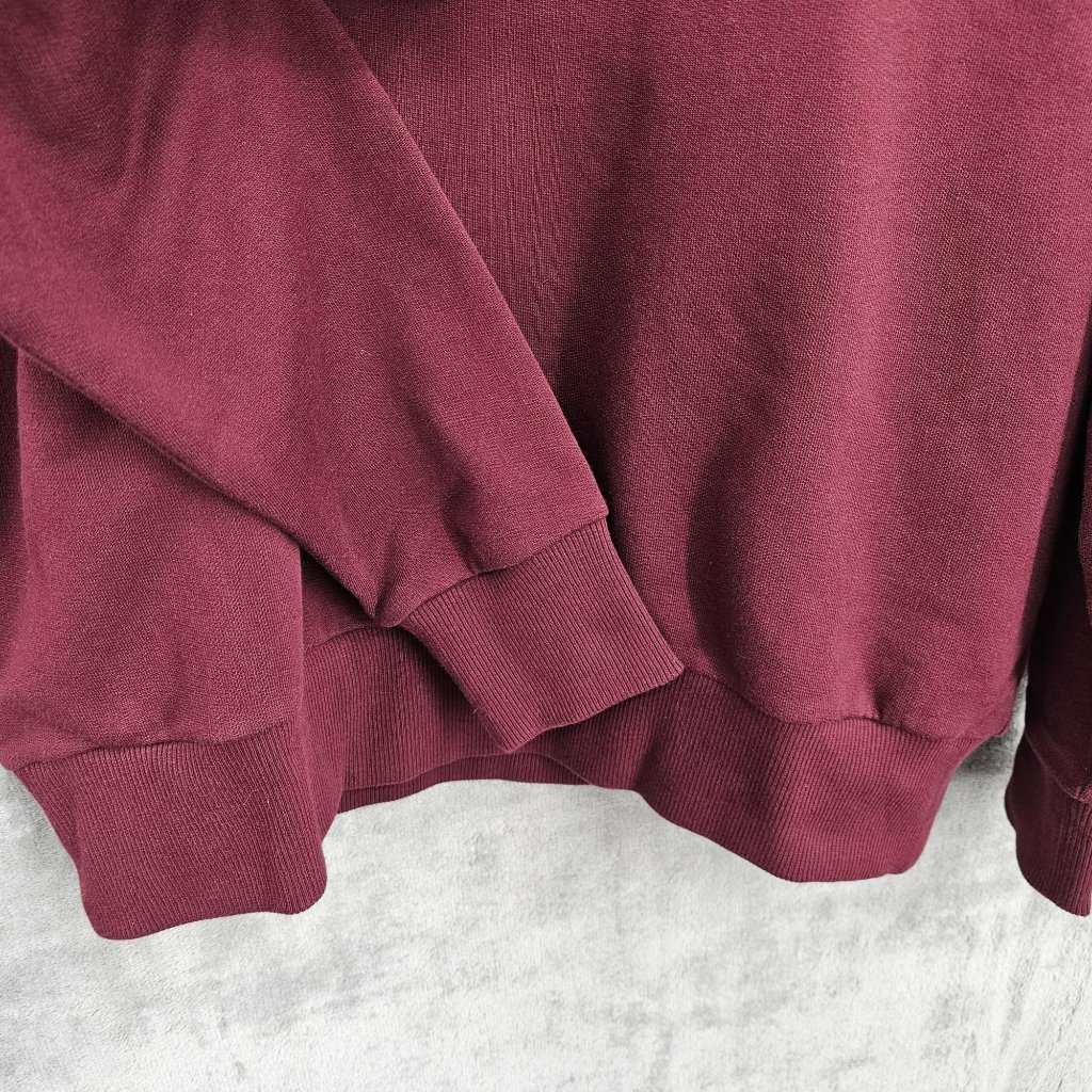 Drole De Monsieur Le Hoodie Slogan M Maroon Red Graphic Heavyweight Designer New — image 8 of 8
